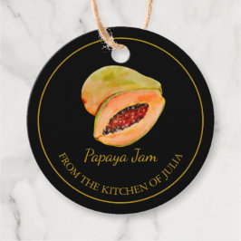 Eenvoudig Zelfgemaakt Papaya Jam Hang Label l Zwar