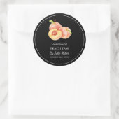 Eenvoudig zelfgemaakt perzik jam label (Tas)