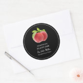 Eenvoudig zelfgemaakt perzik jam label (Envelop)