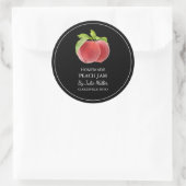 Eenvoudig zelfgemaakt perzik jam label (Tas)