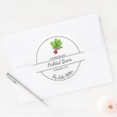 Eenvoudig Zelfgemaakt Pickled Beets Label (Envelop)