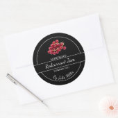 Eenvoudig zelfgemaakt Redcurrant Jam Label (Envelop)