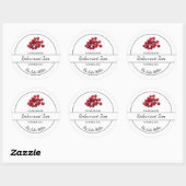 Eenvoudig zelfgemaakt Redcurrant Jam Label (Vel)