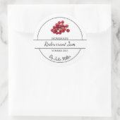 Eenvoudig zelfgemaakt Redcurrant Jam Label (Tas)