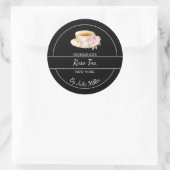 Eenvoudig Zelfgemaakt Rozen Thee Label (Tas)