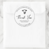 Eenvoudig zelfgemaakt rundvlees jerky dank je labe ronde sticker (Tas)