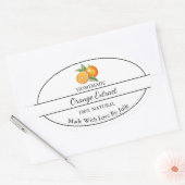 Eenvoudig Zelfgemaakt Sinaasappel Extract Label (Envelop)