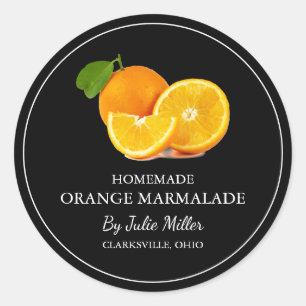 Eenvoudig Zelfgemaakt Sinaasappel Marmalade Label