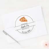 Eenvoudig zelfgemaakt taartetiket ronde sticker (Envelop)