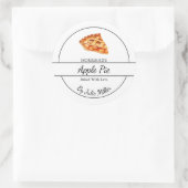 Eenvoudig zelfgemaakt taartetiket ronde sticker (Tas)