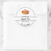 Eenvoudig zelfgemaakt taartetiket ronde sticker (Tas)