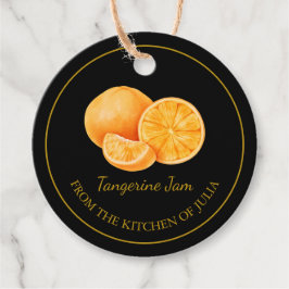 Eenvoudig Zelfgemaakt Tangerine Jam Hang Label l Z