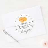 Eenvoudig zelfgemaakt Tangerine Jam Label (Envelop)