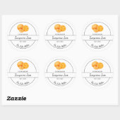 Eenvoudig zelfgemaakt Tangerine Jam Label (Vel)