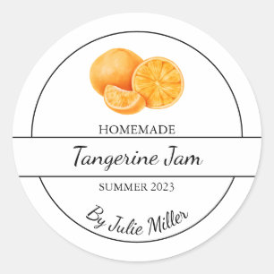 Eenvoudig Zelfgemaakt Tangerine Sinaasappel Jam La Ronde Sticker