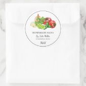 Eenvoudig Zelfgemaakt Tomaat Salsa Label (Tas)