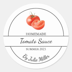 Eenvoudig Zelfgemaakt Tomatensaus Label