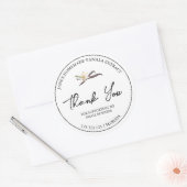 Eenvoudig zelfgemaakt vanille-extract Bedankt Labe Ronde Sticker (Envelop)