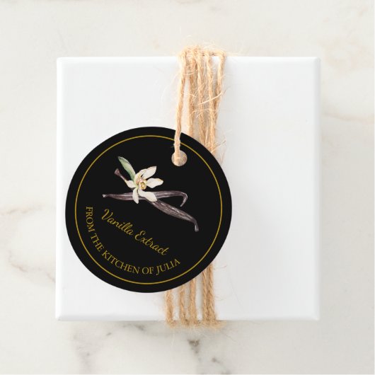 Eenvoudig Zelfgemaakt Vanille Extract Hang Label l (In situ)