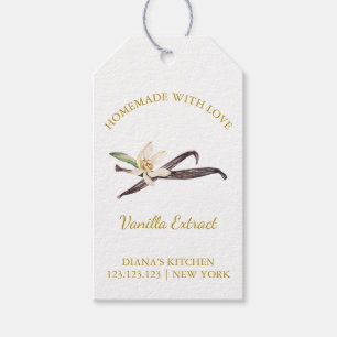 Eenvoudig Zelfgemaakt Vanille Extract Hang Label l Cadeaulabel