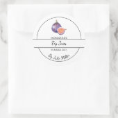 Eenvoudig zelfgemaakt vijgenjam label (Tas)