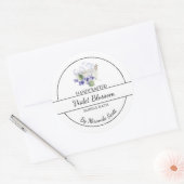 Eenvoudig zelfgemaakt Violet Bubble Bath Label (Envelop)