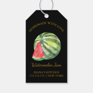 Eenvoudig Zelfgemaakt Watermeloen Jam Hang Label l Cadeaulabel