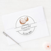 Eenvoudig zelfgemaakte kokosolie label (Envelop)