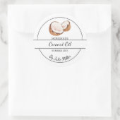 Eenvoudig zelfgemaakte kokosolie label (Tas)