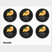 Eenvoudig Zelfgemaakte Mango Ingemaakt Etiket (Vel)