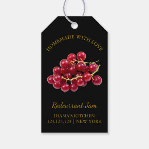 Eenvoudig Zelfgemaakte Redcurrant Jam Hang Label l Cadeaulabel