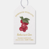 Eenvoudig Zelfgemaakte Redcurrant Jam Hang Label l Cadeaulabel (Voorkant)