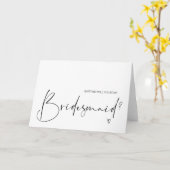 Eenvoudig zijn mijn bruidsmeisje voorstel bruiloft kaart (Gele Bloem)