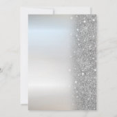 Eenvoudig Zilver Glitter Zilver Zoet 16 Kaart (Achterkant)