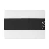 Eenvoudig zilver Roos Uitnodigingen Wikkel (Achterkant Voorbeeld)