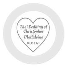 Eenvoudig Zilvergrijs en Wit Weddenschap