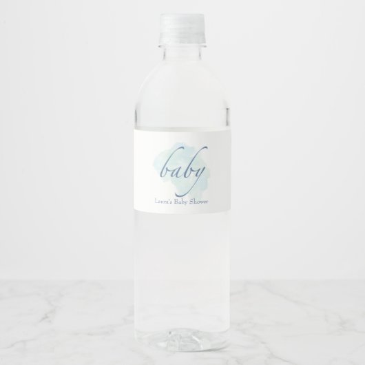 Eenvoudig & Zoet Baby shower Waterfles Etiket (Voorkant)