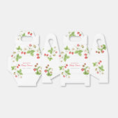 Eenvoudig zoet groen aardbei Baby shower Bedankdoosjes (Uitgevouwen)