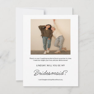 Eenvoudig & Zoete Bruidsmeisje Voorstel Foto