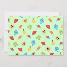 Eenvoudig zomer kaart