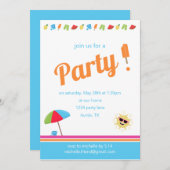 Eenvoudig zomer kaart (Voorkant / Achterkant)