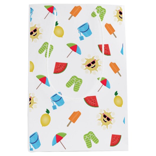 Eenvoudig zomer medium cadeauzakje (Voorkant)