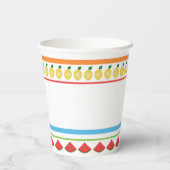 Eenvoudig zomer papieren bekers (Achterkant)