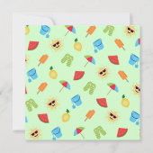 Eenvoudig zomer save the date (Voorkant)