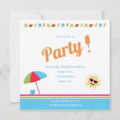 Eenvoudig zomer save the date (Voorkant)