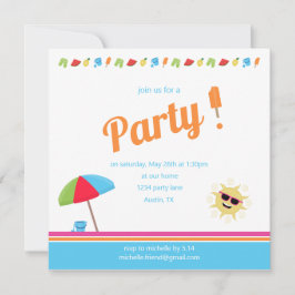 Eenvoudig zomer save the date