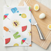 Eenvoudig zomer theedoek (Quarter Fold)