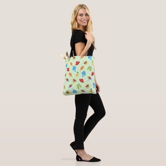 Eenvoudig zomer tote bag (Op model)