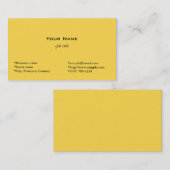 eenvoudig, zonlicht visitekaartje. visitekaartje (Voorkant / Achterkant)