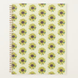 Eenvoudig zonnebloem Bruin Groen Geel Bloem Patroo Planner<br><div class="desc">Zonnebloem Eenvoudige ventilator</div>